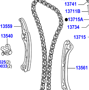Toyota Avensis 2008-2018 Chain Sub-Assy