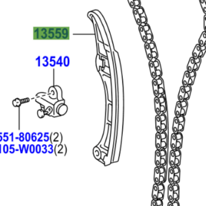 Toyota Avensis 2008-2018 Slipper, Chain Tensioner