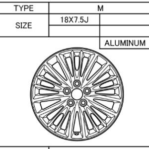 Toyota Avensis 2008-2018 Alloy Wheel Type M