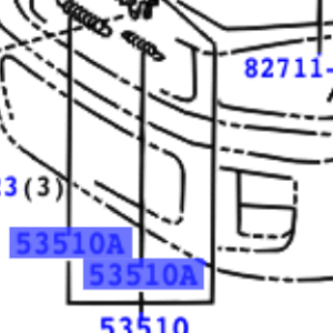 Toyota Rav4 2000-2005 Spring, Tension (For Hood Lock), WD=0.9,CW=20.5