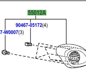 Toyota Aygo X 2022- Vent W/Cover LH
