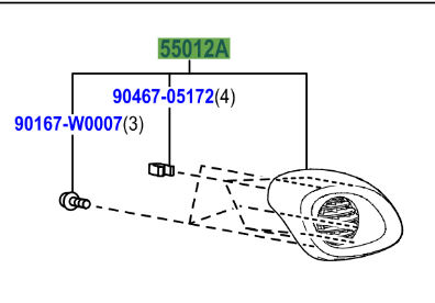 Toyota Aygo X 2022- Vent W/Cover RH