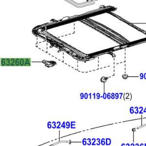 Toyota Rav4 2012-2019 Sunroof Motor