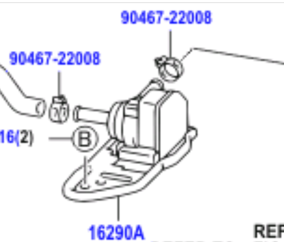 Toyota Prius 2000-2003 Pump Assy, Water W/Motor & Bracket