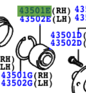 Toyota Corolla Verso 2004-2009 Bearing (For Front Axle Hub)