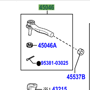 Toyota Prius 2015-2022 Tie Rod RH