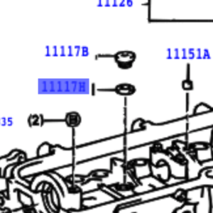 Toyota Corolla 1979-1987 Gasket For Water Hole