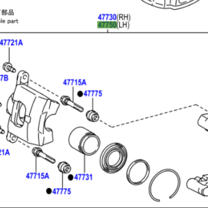 Toyota IQ 2008-2014 Front Calliper LH