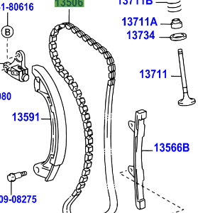 Toyota Yaris 2005-2011 (FRP) Timing Chain