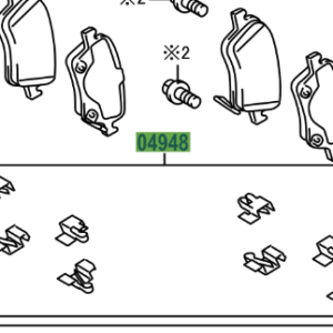 Toyota Auris/Hybrid 2012-2018 Fitting Kit, Disc Brake, Rear