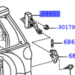 Toyota Rav4 2000-2005 Back Door Check Assy