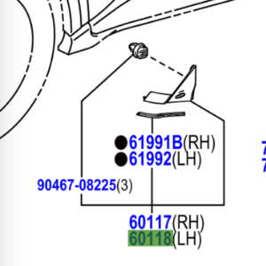 Toyota C-HR 2016- Front Pillar Cover