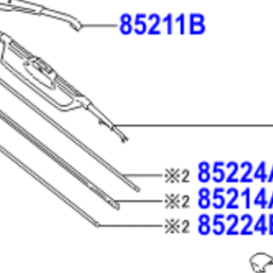 Toyota Supra 1993-2002 Wiper Blade RH