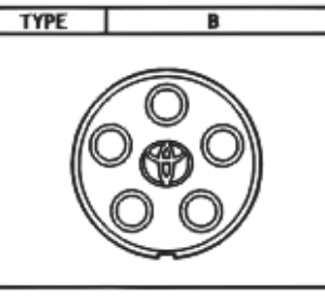 Toyota Supra 1993-2002 Centre Wheel Cap Type B