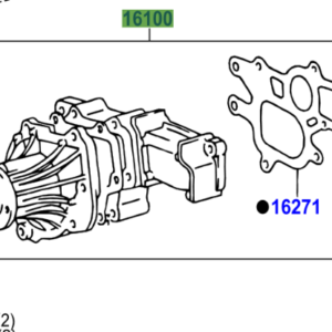Toyota Hilux 07/2014-12/2015 Water Pump Assy