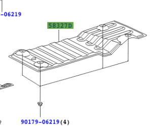 Toyota Rav4 2005-2012 Main Muffler Heat Insulator