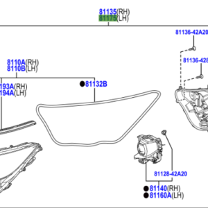 Toyota Rav4 2020- Headlamp Unit Assy LH