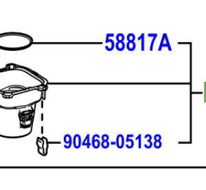 Toyota Rav4 2012-2019 Pocket Sub-Assy, Console Box, Black