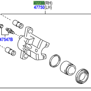 Toyota Yaris/Hybrid 2011-2014 Front Disc Brake Cylinder Assy RH