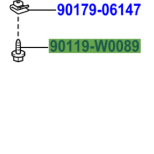 Toyota Yaris 2005-2011 Bolt/w Washer