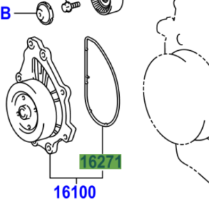 Toyota Rav4 2005-2012 Water Pump Gasket