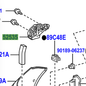 Toyota Auris/Hybrid 2012-2018 Front Bumper Side Retainer RH