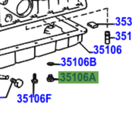 Toyota Regius/Touring Hiace 1997-2002 Drain Plug