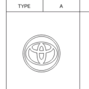 Toyota Yaris/Hybrid 2011-2014 Centre Cap Type A