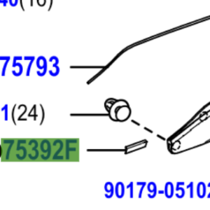 Toyota C-HR 2016- Retainer, Outside Moulding