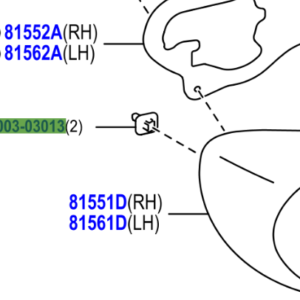 Toyota GT86 2012-2016 Grommet SU003-03013