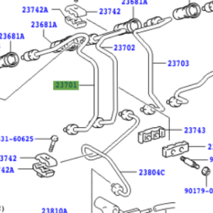 Toyota Hiace/Hiace S.B.V 1995-2011 Injection Pipe Assy No.1