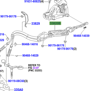 Toyota Yaris 2005-2011 Cable Assy, Transmission Control