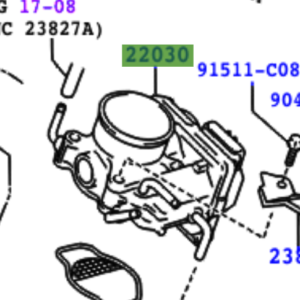 Toyota Rav4 2000-2005 Body Assy, Throttle W/Throttle Position Sensor