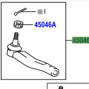 Toyota Avensis 2008-2018 Tie Rod End LH