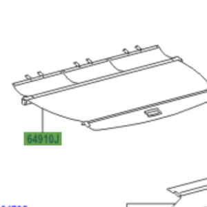 Toyota Verso 2009-2017 Cover Assy, Tonneau