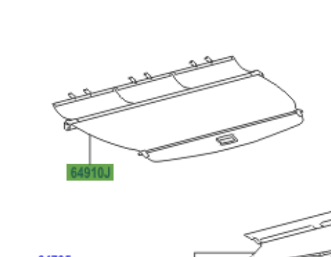 Toyota Verso 2009-2017 Cover Assy, Tonneau