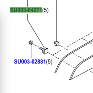 Toyota GT86 2016- Garnish Bolt M 5 X17