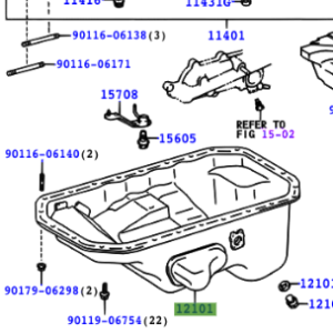Toyota Hilux 1997-2005 Oil Pan Assy