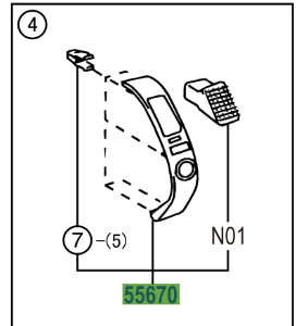 Toyota Prius 2003-2009 Instrument Panel Vent Assy No.3