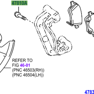 Toyota Verso 2009-2017 Bolt, Hexagon(For Rear Calliper)