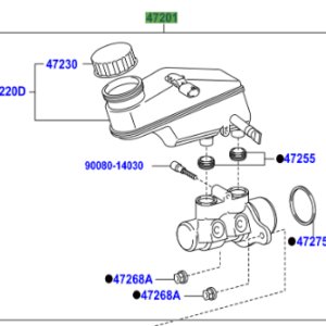 Toyota Aygo X 2022-Present Brake Master Cylinder Sub-Assy