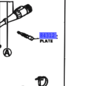 Toyota Town/Masterace V.WG 1982-1988 Plate, Horn Contact