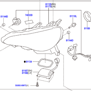 Toyota GT86 2012-2016 Headlamp Assy, RH