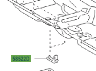 Toyota Yaris and Yaris Cross 2020-present Carpet Mat Hook