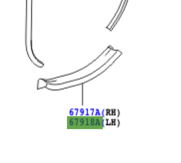 Toyota Yaris 2005-2011 Rear Door Scuff Plate, LH
