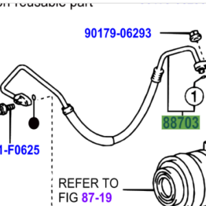 Toyota Land Cruiser 120 2002-2009 Hose Sub-Assy, Discharge