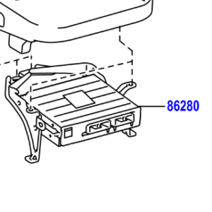 Toyota Prius Plug In Hybrid 2012-2016 Amplifier Assy, Stereo Component