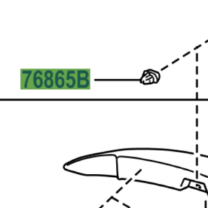 Toyota Yaris/Hybrid 2014-2020 Retainer, Rear Spoiler, Rear Spoiler