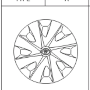 Toyota Yaris/Hybrid 2011-2014 Wheel Hub Cap Type A