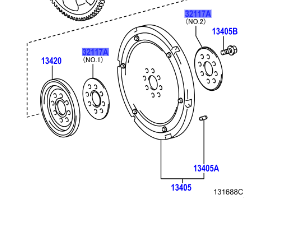 Toyota IQ 2009-2012 Flywheel Plate No1 Spacer